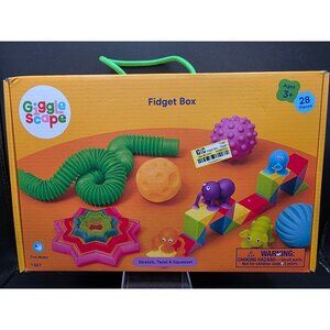 Gigglescape Fidget Box Fine Motor Toy 28 Pieces Stretch Twist Squeeze Ages 3+